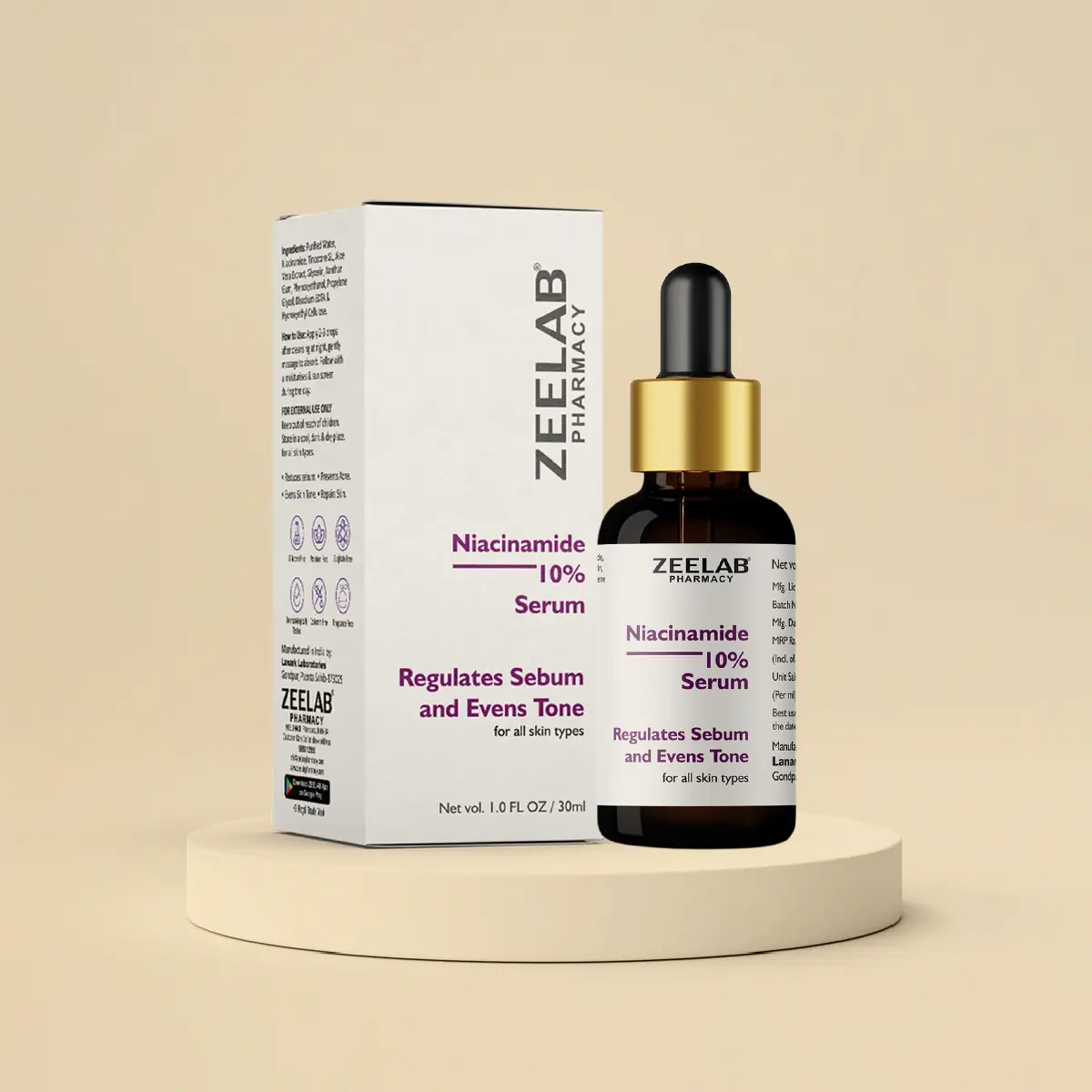 Niacinamide 10% Face Serum | Helps Reduce Pores & Improve Skin Brightness